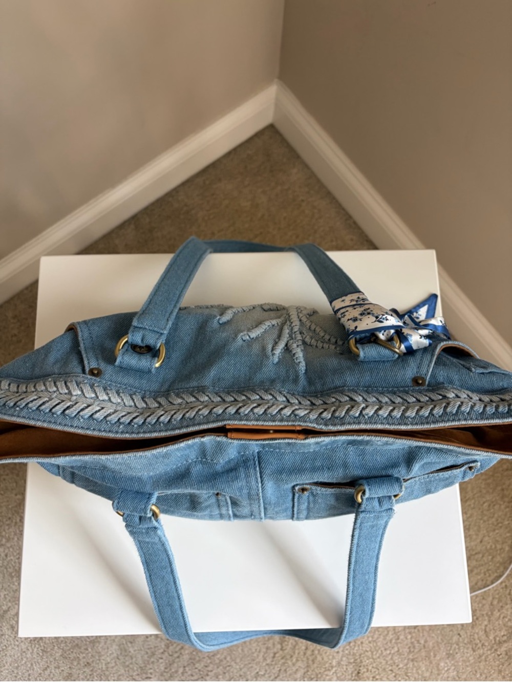 Patricia Nash Denim Tote - Picture 5 of 13